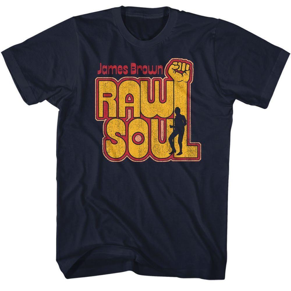 James Brown Raw Soul Navy T Shirt